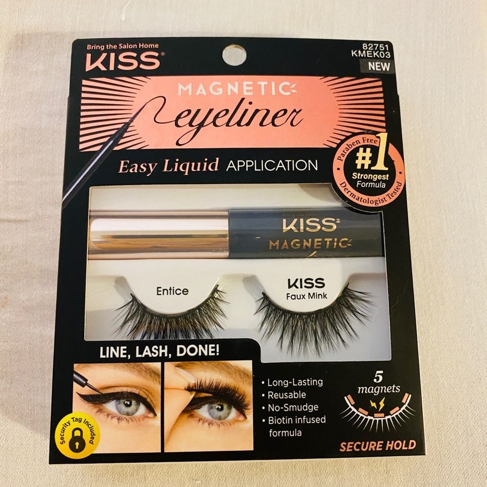KISS lashes entice with magnetic eyeliner. Easy Liquid application. (L2)
